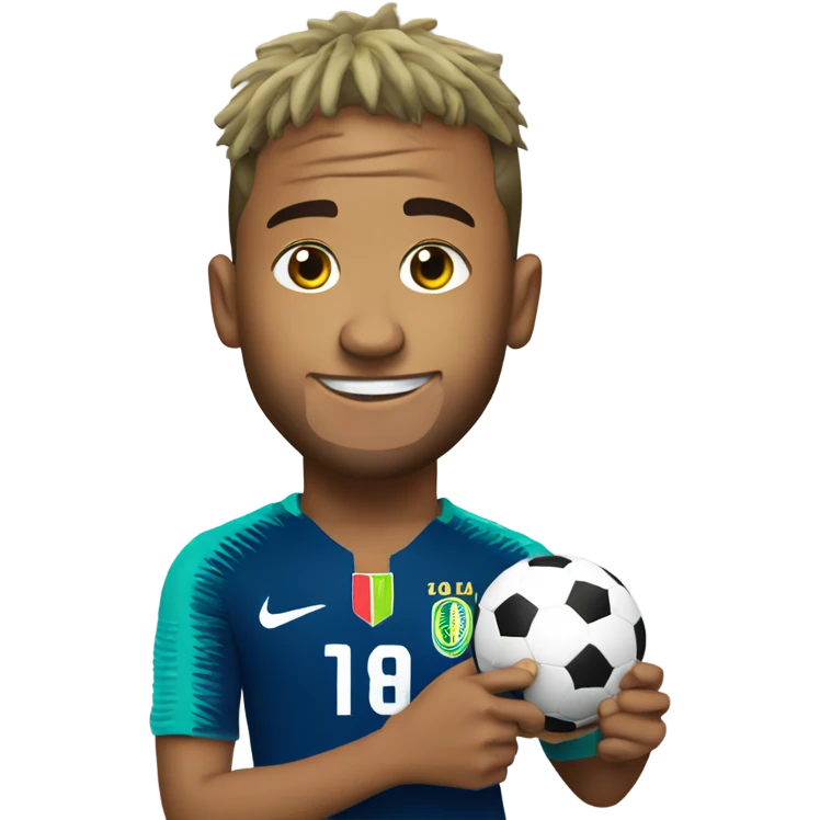 Neymar holding World Cup emoji