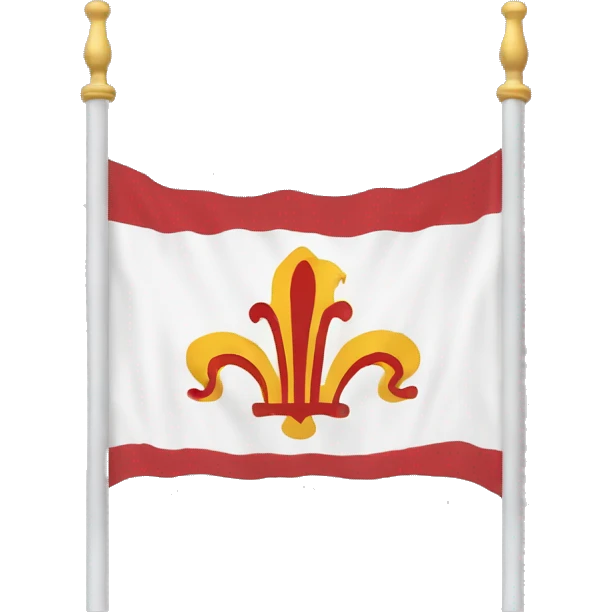 drapeau original de la lorraine avec les 3 alérions  emoji