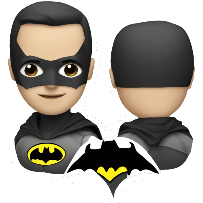 white Batman  emoji