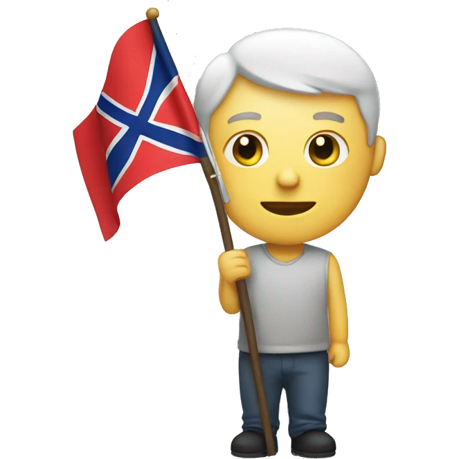 a person with flag emoji