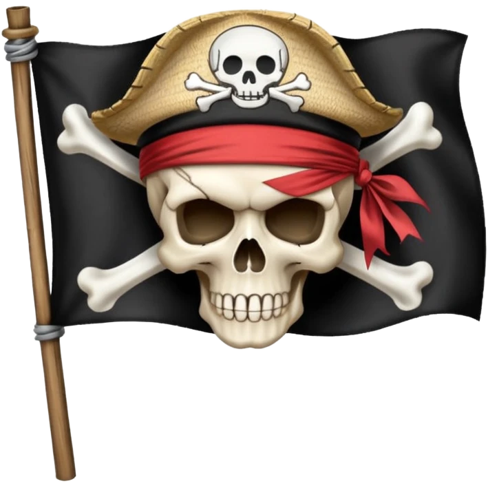 Straw hat crew pirate flag emoji