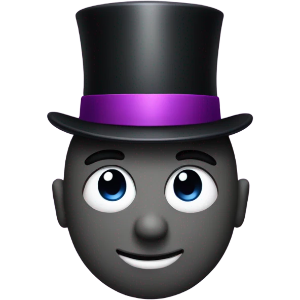 smirk emoji wearing a top hat emoji