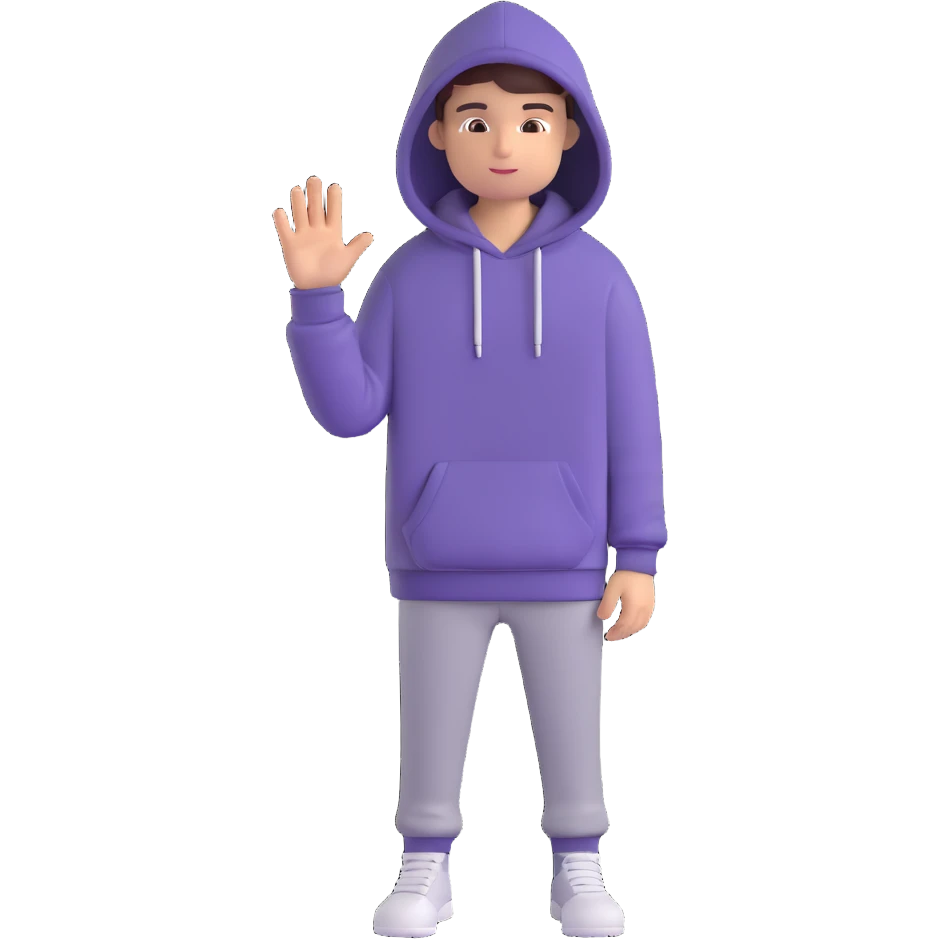 fashionable hoodie emoji