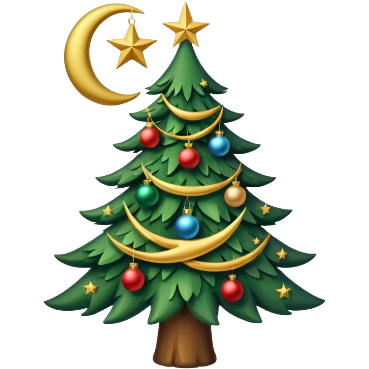 müslüman çam ağacı emoji