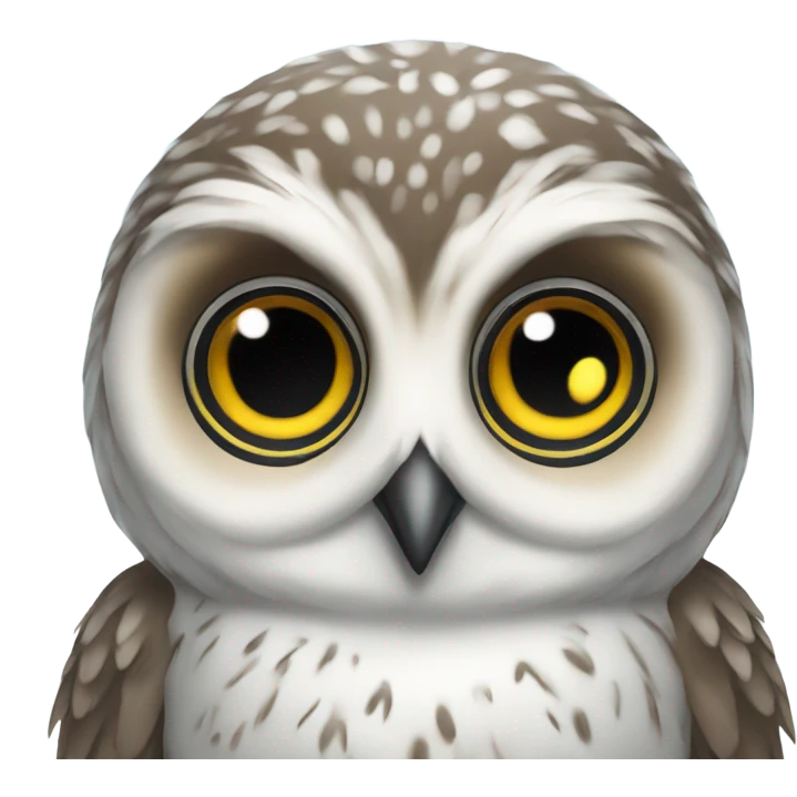 owl baby christmas snow emoji
