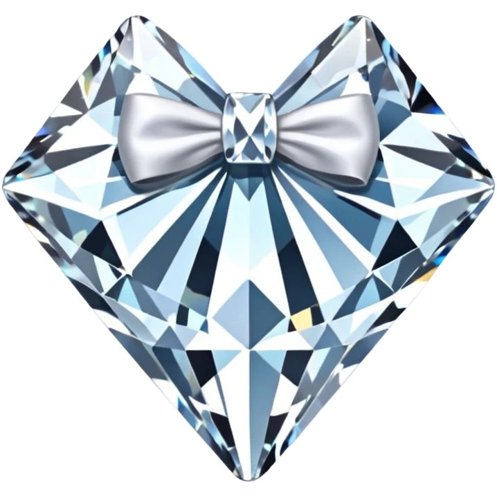 56-carat diamond shaped as bow emoji