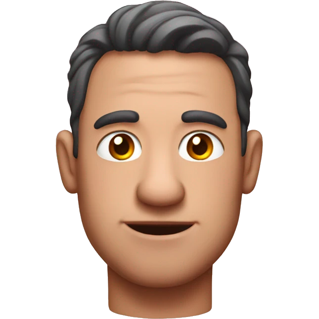 A man that looks like a pig emoji