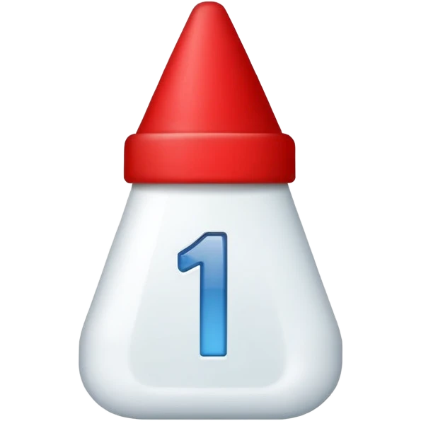 empty red cap with number “1” on it emoji