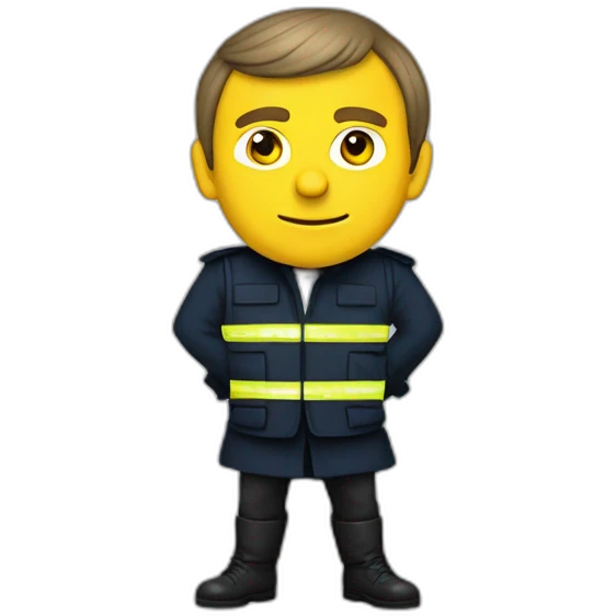 Emmanuel macron supportant les gilets jaunes emoji