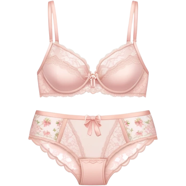Floral lingerie emoji