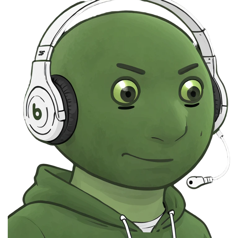 emoji ios 18, guy in headphones at computer, drinking coffee emoji