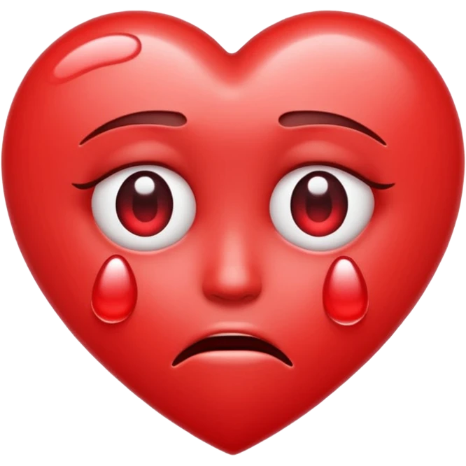 a heart eyes emoji crying emoji