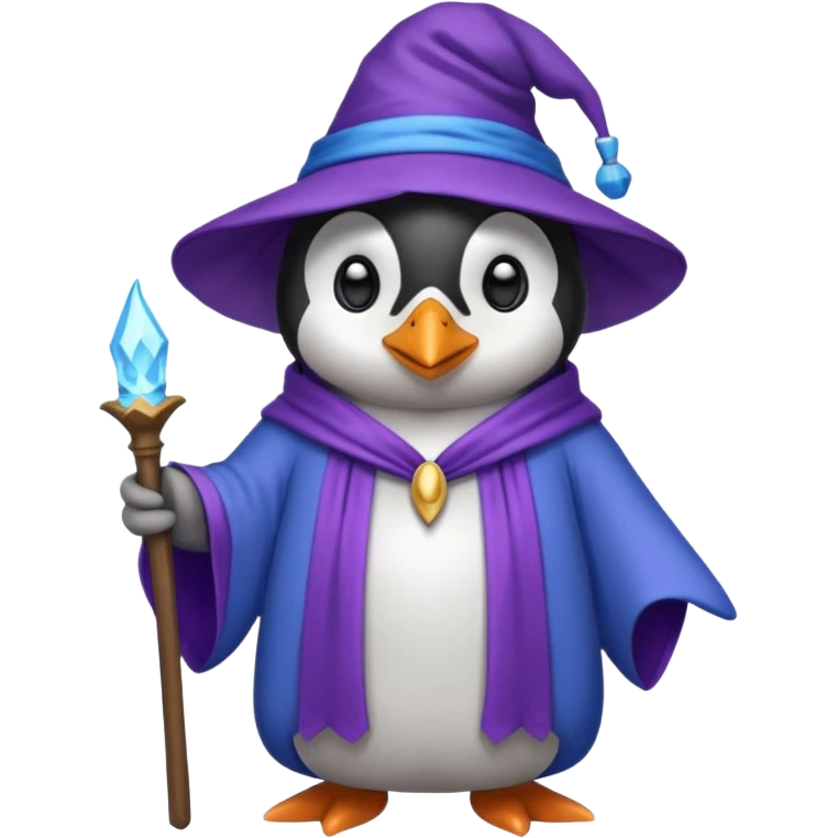 Penguin Wizard emoji