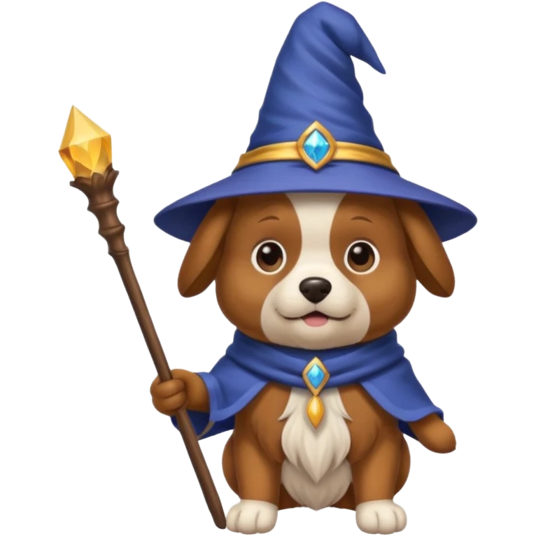 Dog wizard emoji