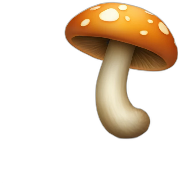Grown bernadoodle and mushroom emoji