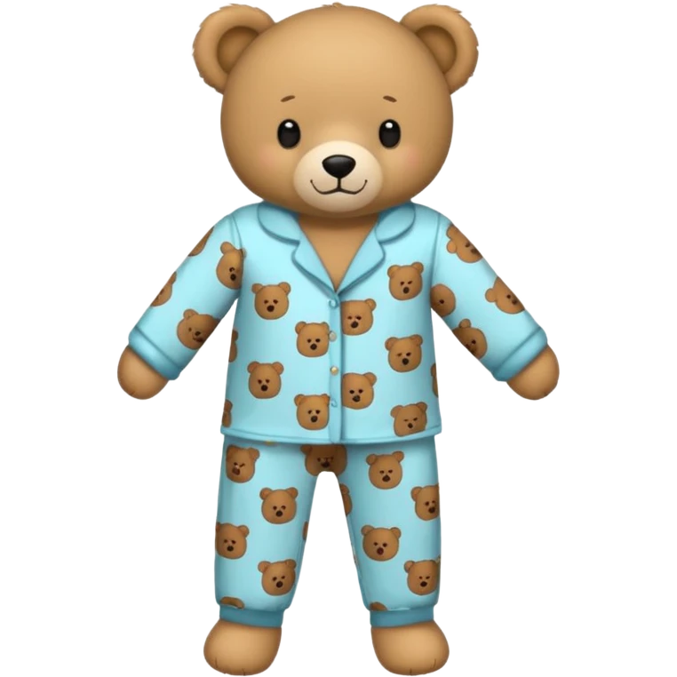 Pajamas with teddy bear pattern  emoji