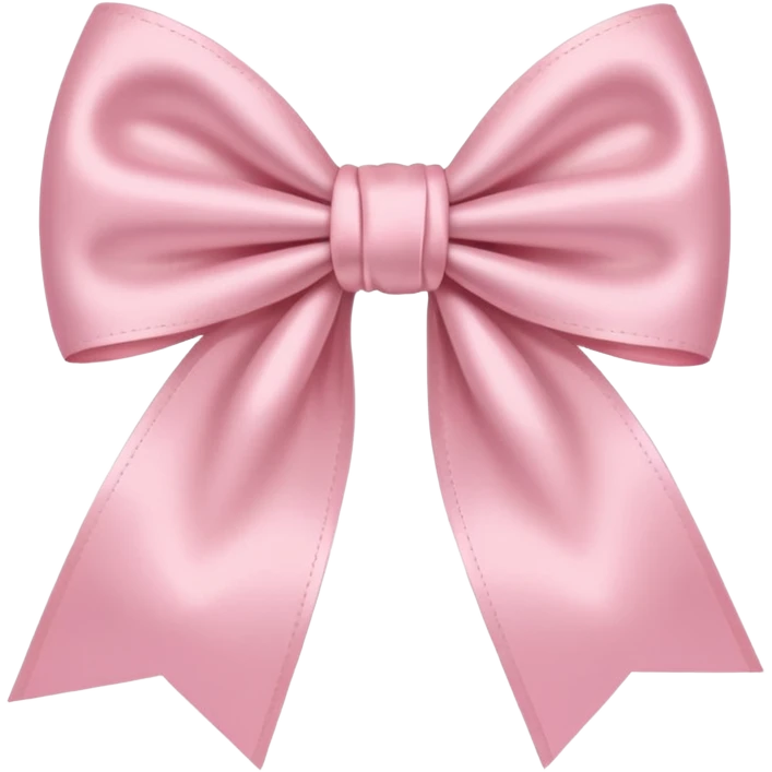 Cute light pink bow  emoji