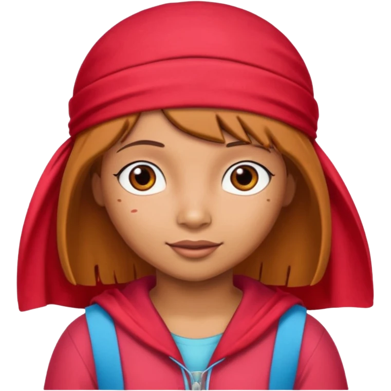 i want an emoji that shows dora the explorer with a red durag on, and next to her there are word that spell SYBAU emoji
