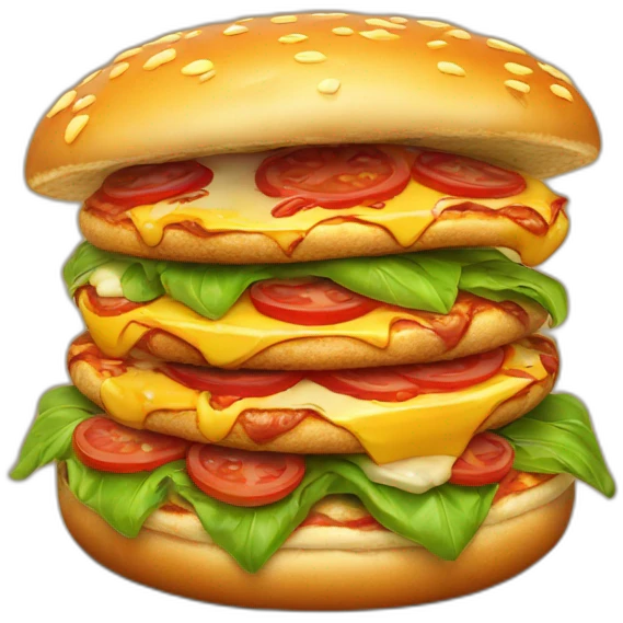 Pizza burger emoji