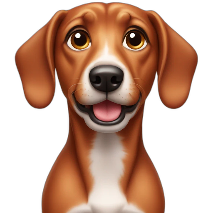 Teckel dog emoji
