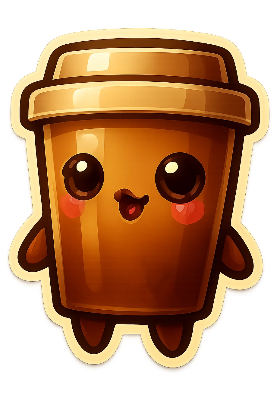 Tall coffee cup, sexy, flirty emoji