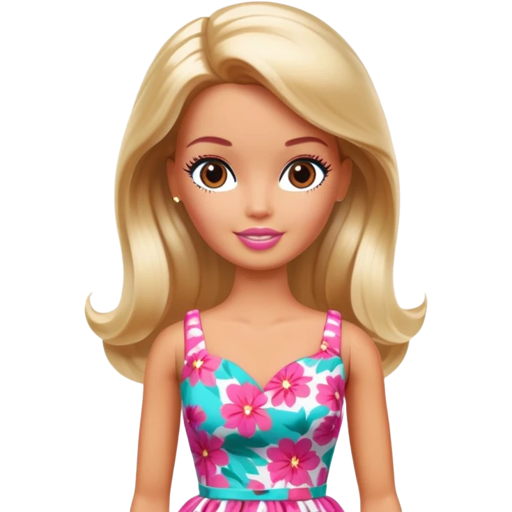 Barbie doll on vacation emoji