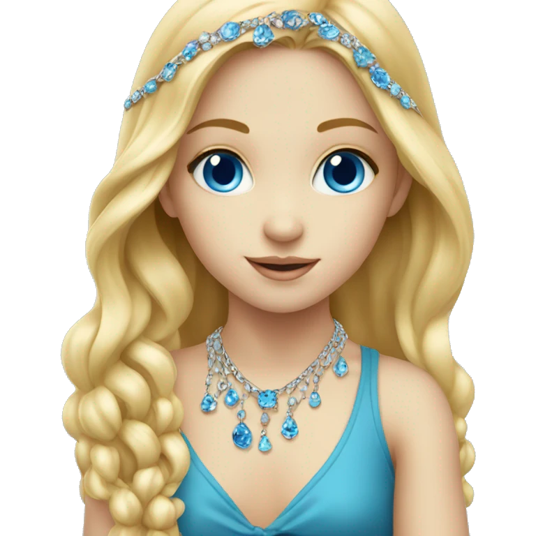 child with blue eyes jewelry emoji