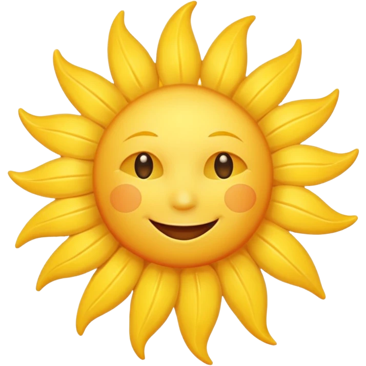 cheerful sun with a smile, warm and welcoming expression, good morning emoji emoji