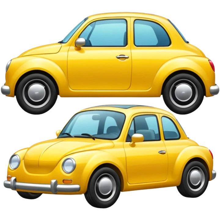 yellow car emoji emoji