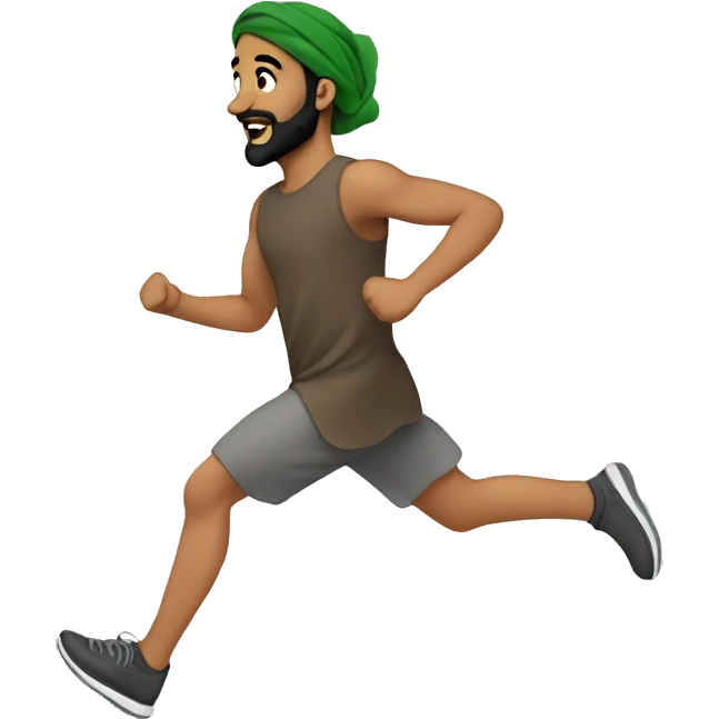 Afghan running emoji