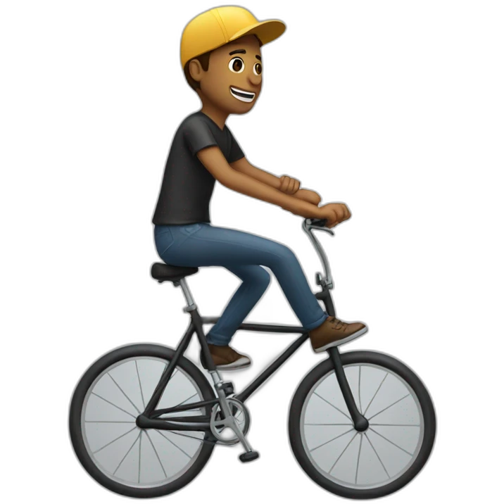 Man riding unicycle emoji