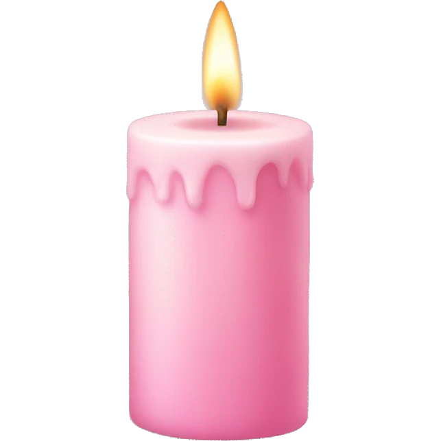Light pink candle emoji