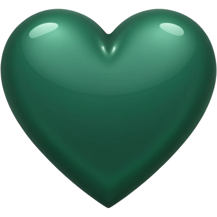 Dark green heart emoji