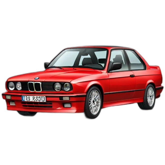 red bmw e30 318is emoji