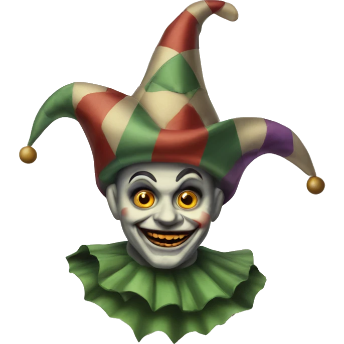 vintage scary jester  emoji