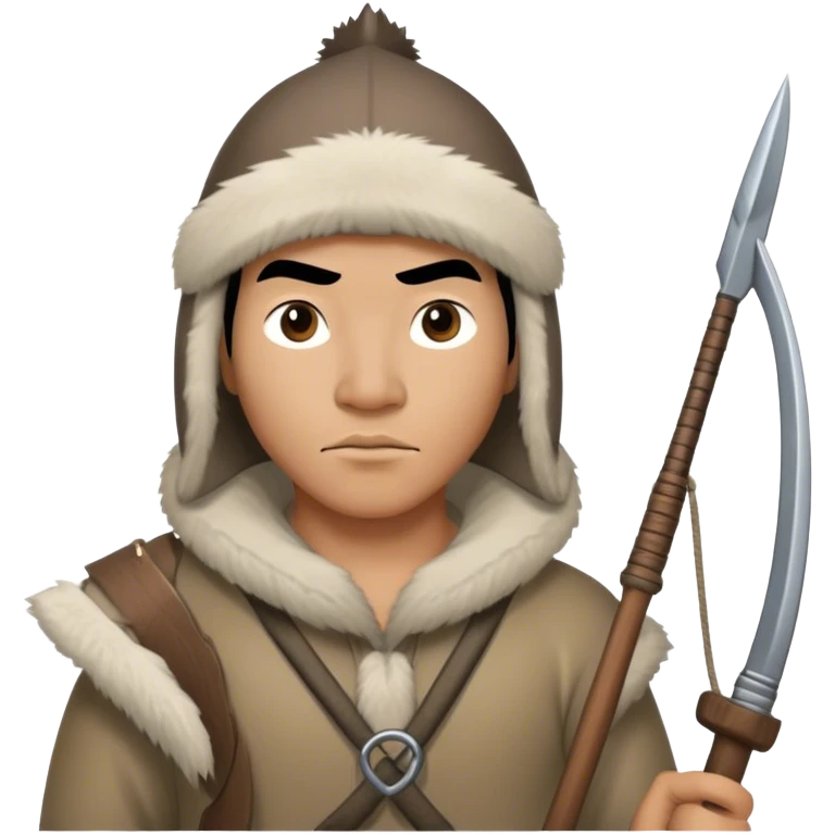 Inuit hunter with harpoon emoji
