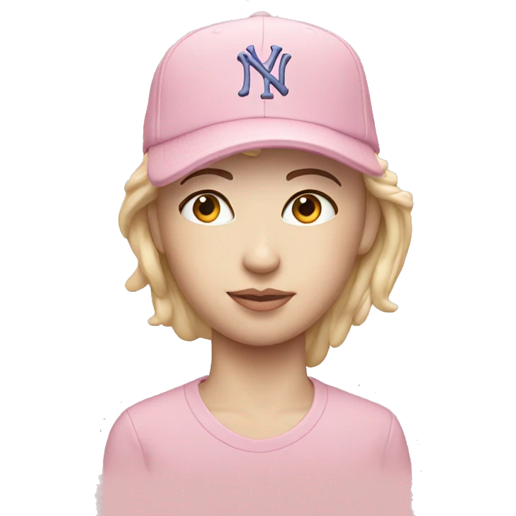 pastel pink ny cap emoji