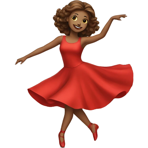 woman dancing emoji ios red dress emoji