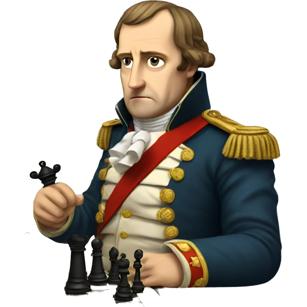 Napoleon playing chess emoji
