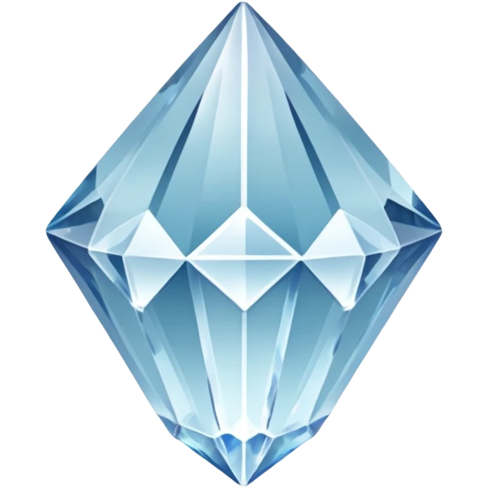 generate beautiful white crystal capital i emoji