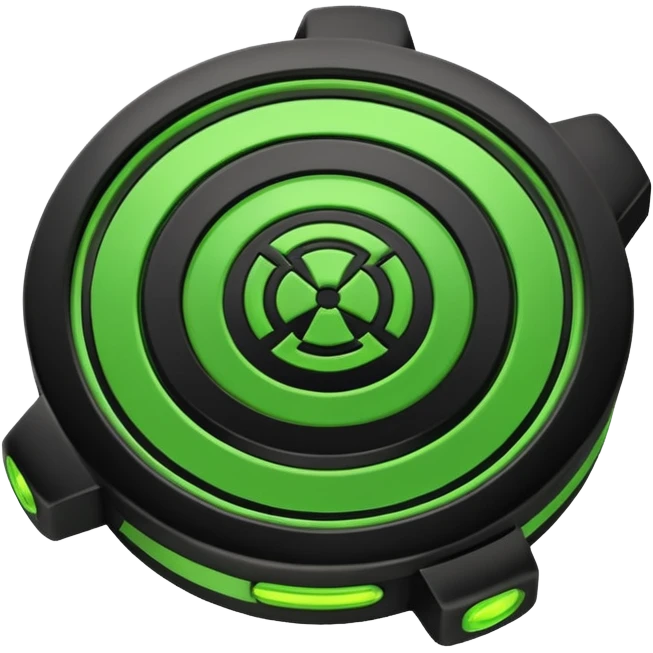 “Make a flat classic Ben 10 Omnitrix.” emoji