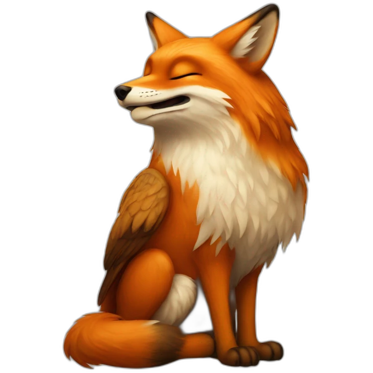 fox kissed owl emoji