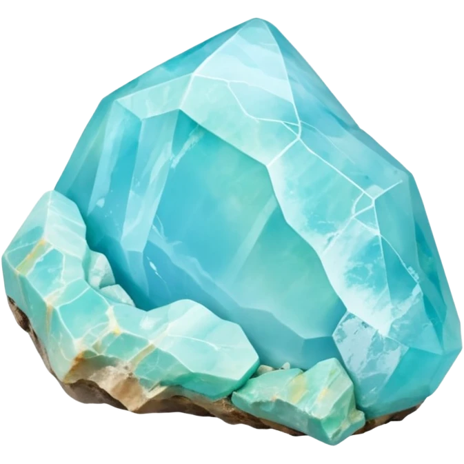 peruvian opal gemstone raw crystal mineral detailed emoji