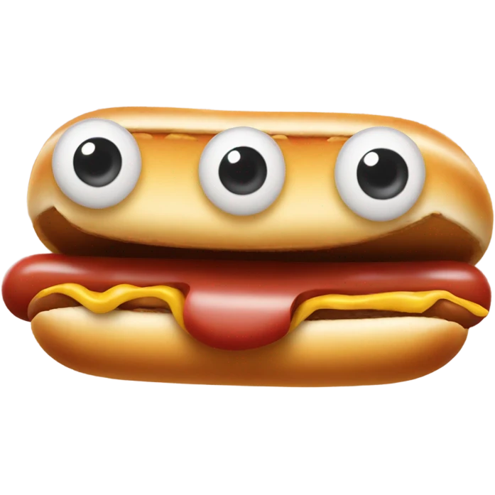 Hotdog head emoji