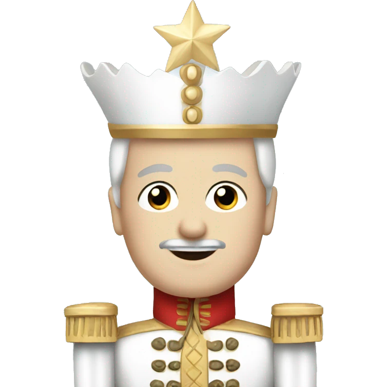white nutcracker emoji