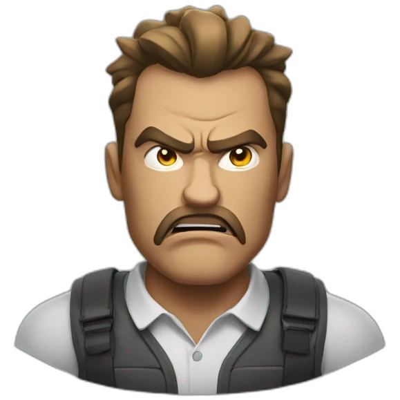Dominant man angry emoji