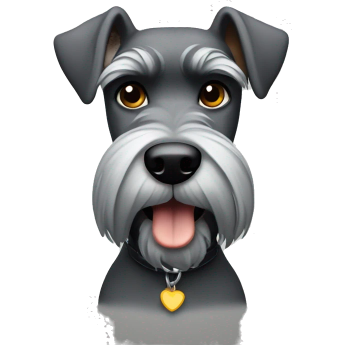 Schnauzer with attitude  emoji