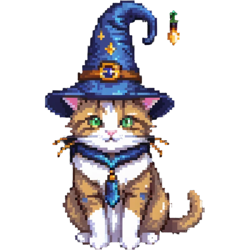cute cat wizard emoji