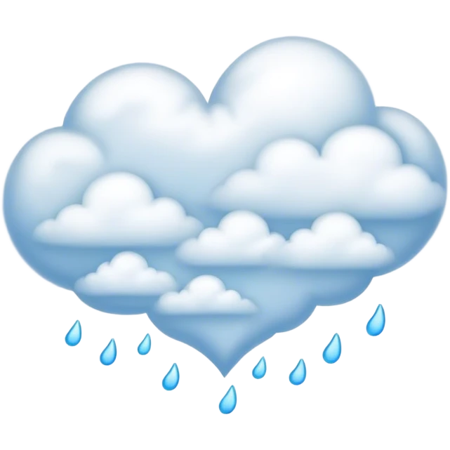 Corazon con nuves  emoji
