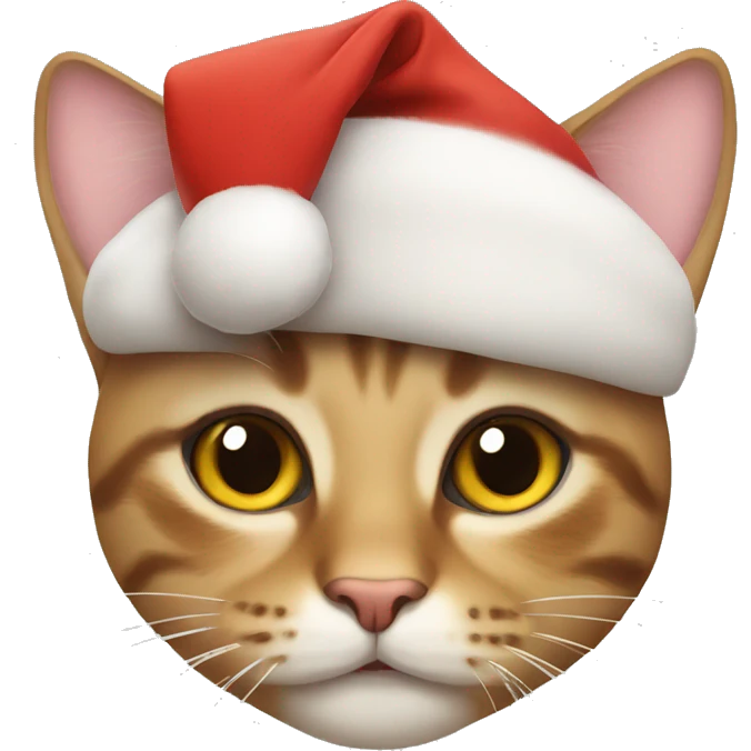 Christmas cat emoji
